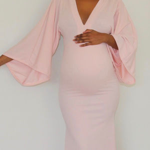 Angel Rose Maternity Gown- Blush Pink